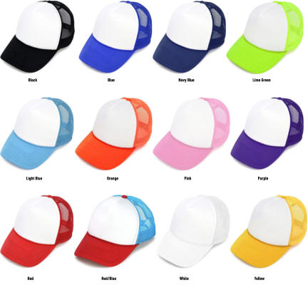 Black Blue Navy Blue Lime Green Light Blue Orange Pink Purple Red Red/Blue White Yellow