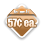 As Low As 57¢ ea.