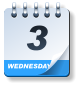 WEDNESDAY 3