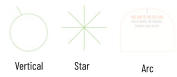 Vertical Star Arc