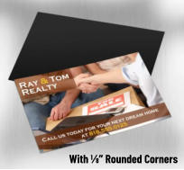 With ⅛” Rounded Corners