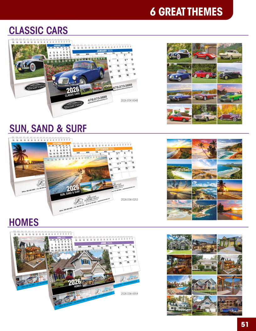 51 HOMES SUN, SAND & SURF CLASSIC CARS 6	GREAT THEMES 2026	DSK-0048 2026	DSK-0054 2026	DSK-0253