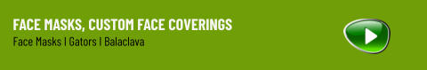 Face Masks, Custom Face Coverings  Face Masks I Gators I Balaclava