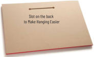 Slot on the back to Make Hanging Easier