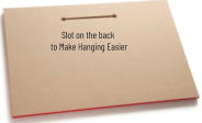 Slot on the back to Make Hanging Easier