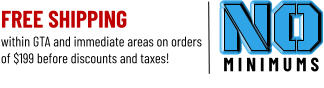 FREE SHIPPINGwithin GTA and immediate areas on orders of $199 before discounts and taxes!