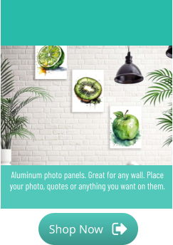 Shop Now Shop Now Aluminum photo panels. Great for any wall. Place your photo, quotes or anything you want on them.