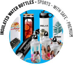 INSULATED WATER BOTTLES - SPORTS - WITH SAFE - PREMIUM
