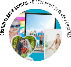 CUSTOM GLASS & CRYSTAL - DIRECT PRINT TO GLASS / CRYSTALS