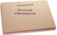 Slot on the back to Make Hanging Easier