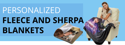 PERSONALIZED FLEECE AND SHERPA BLANKETS