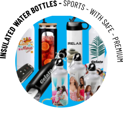INSULATED WATER BOTTLES - SPORTS - WITH SAFE - PREMIUM