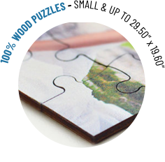 100% WOOD PUZZLES - SMALL & UP TO 29.50” x 19.60”