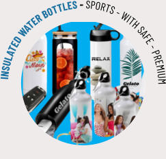INSULATED WATER BOTTLES - SPORTS - WITH SAFE - PREMIUM