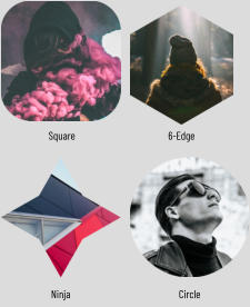 Square 6-Edge Ninja Circle